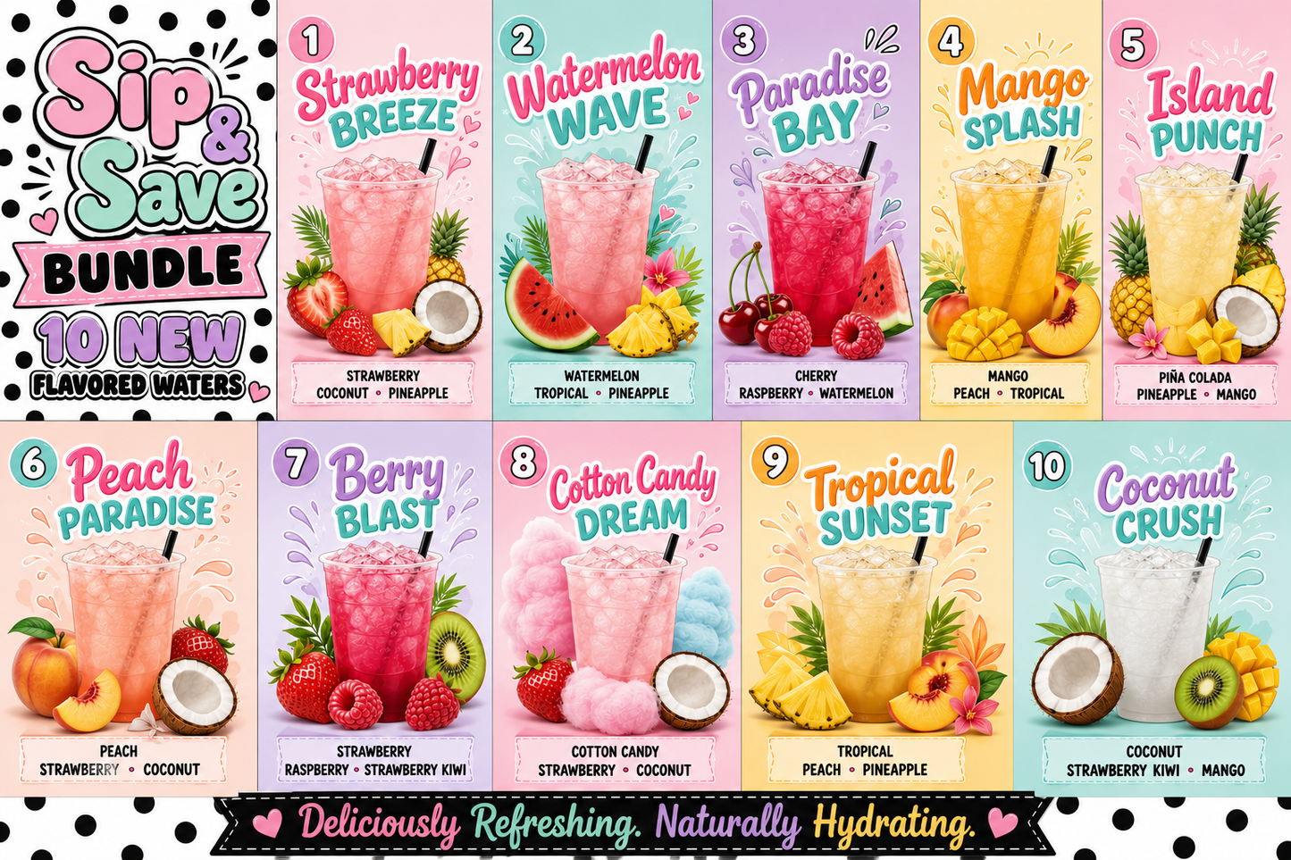 10 Waters sip & Save bundle