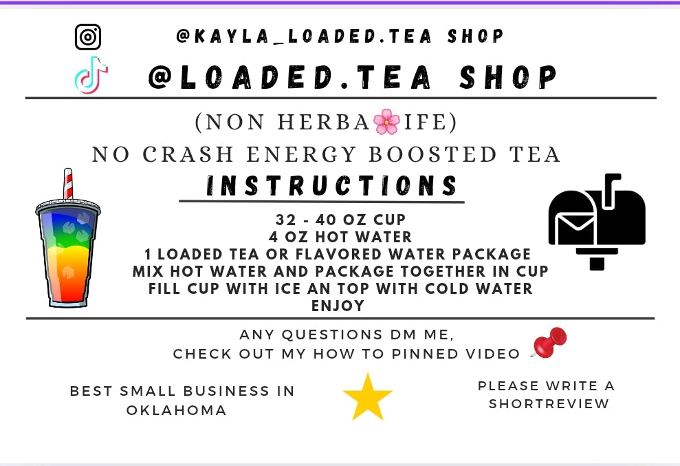 Boosted Loaded Tea boosted with Collagen, Protein, and Energy.