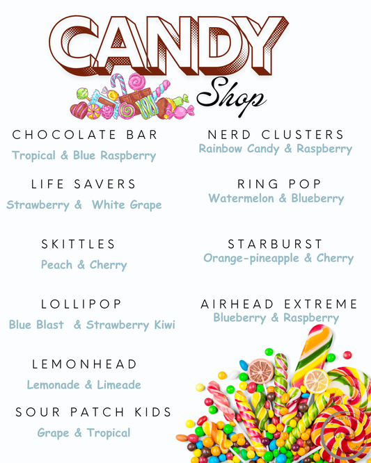 CANDY SHOP (loaded teas)