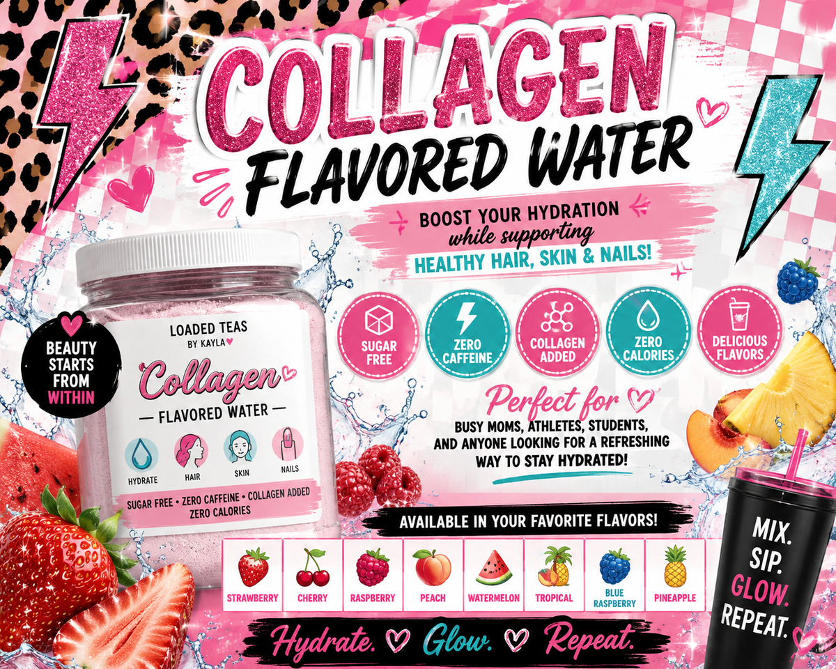 🍓✨ COLLAGEN FLAVORED WATER ✨🍓
Boost your hydration while supporting healthy hair, skin, joints, and nails!