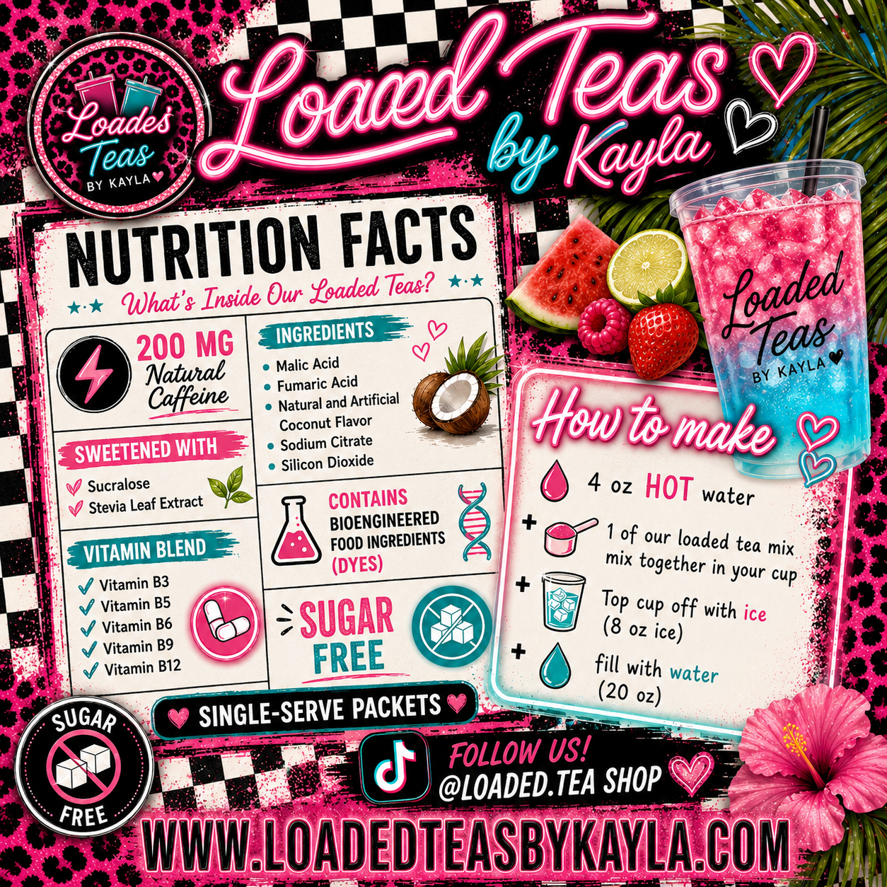 ✨ BULK SIZE LOADED TEA ✨
Love our Loaded Teas? Now you can enjoy your favorite flavors in our bulk-size container!