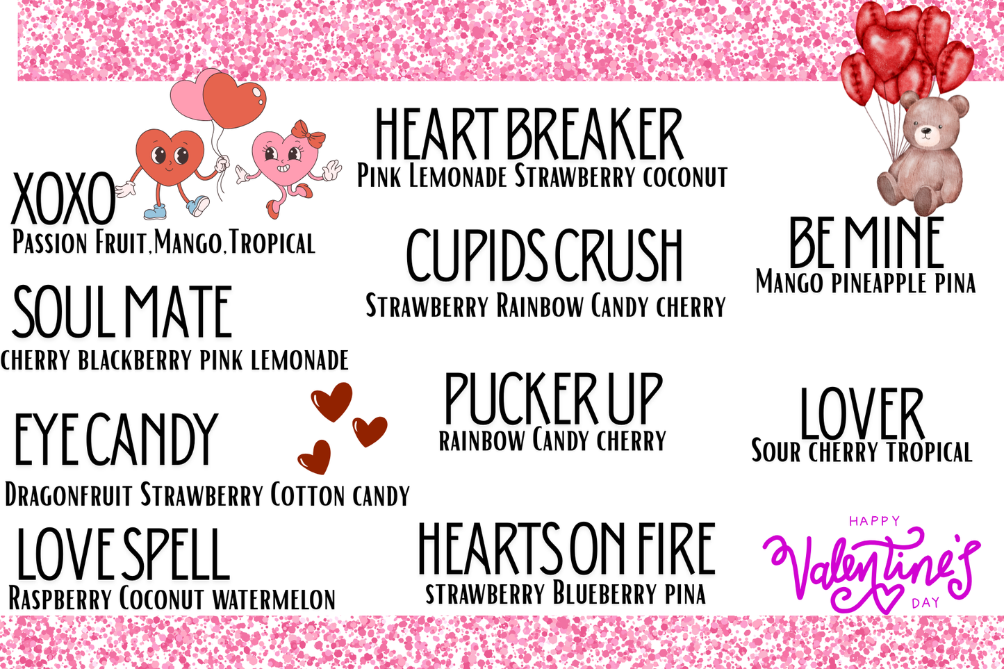 0mg caffeine Valentine 10 pack