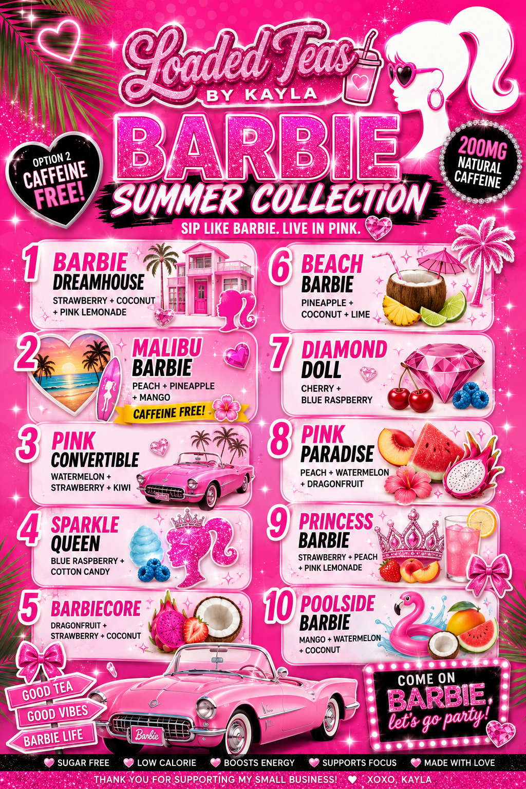 LT (10) Loaded Tea Barbie Collection