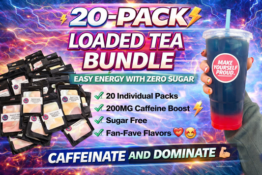 20 loaded tea bundle.    Looking to save money AND time? 👀
This bundle has you covered 💖
Skip the daily drink runs and have it ready at home 🙌