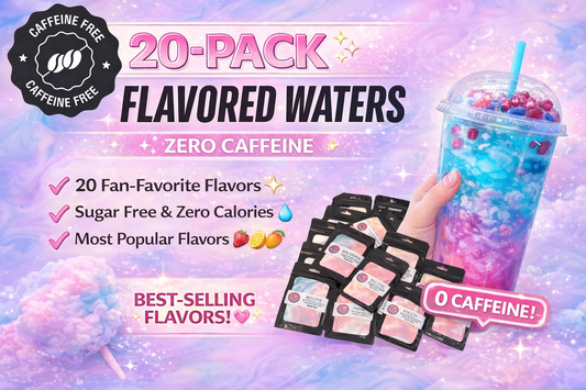 Bulk (20) flavored waters ZERO CAFFEINE *some maybe the same flavor * all randomly choosen